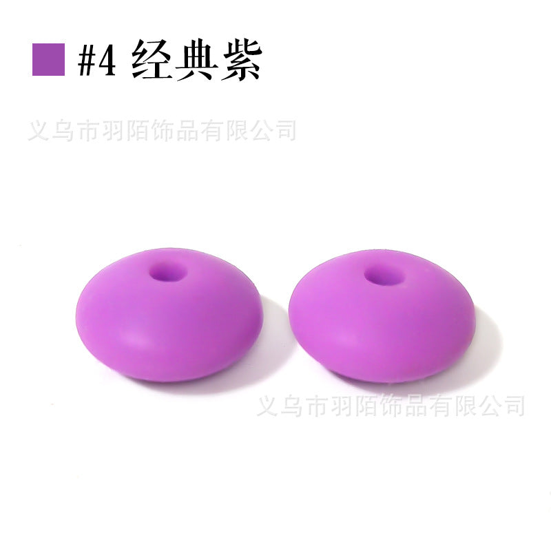 Wholesale 100PCS Silicone Abacus Beads